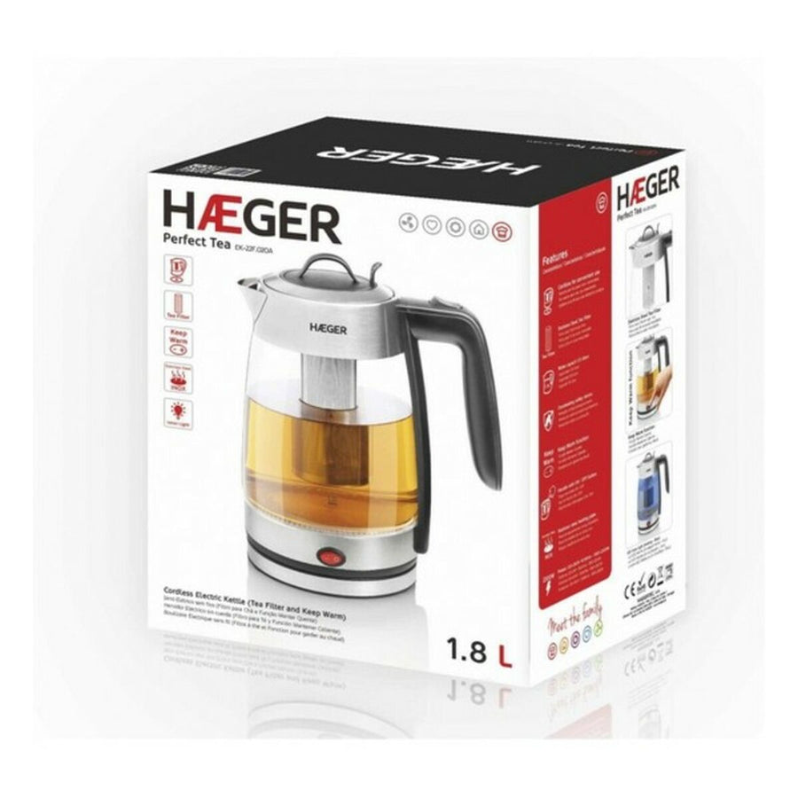 Wasserkocher mit Elektrischer Teekanne Haeger Perfect Tea 2200 W 1,8 L