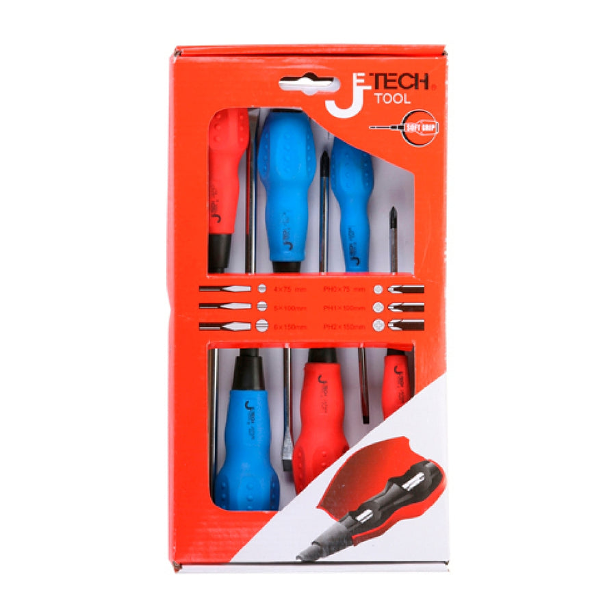 Schraubendreher-Set Jetech Tool 4x75, 5x10, 6x125 mm (6 pcs)