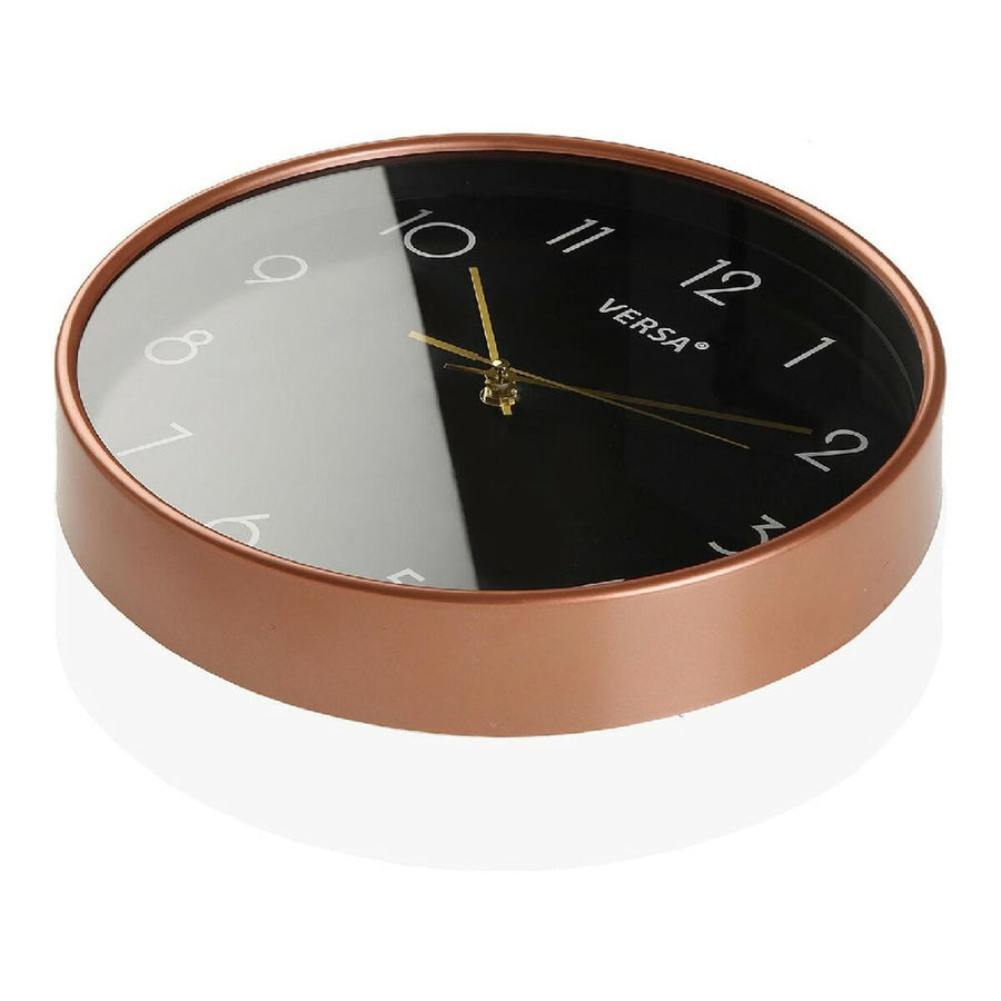 Wanduhr Gold Kunststoff (4 x 30 x 30 cm)