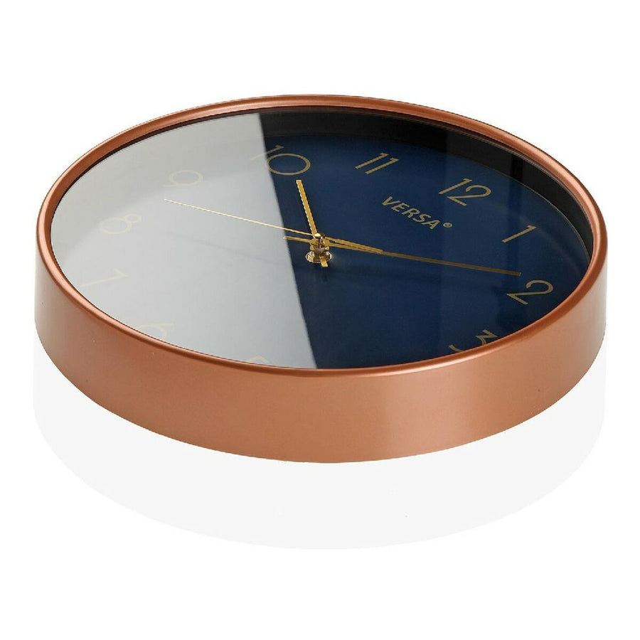Wanduhr Gold Kunststoff (4 x 30 x 30 cm)