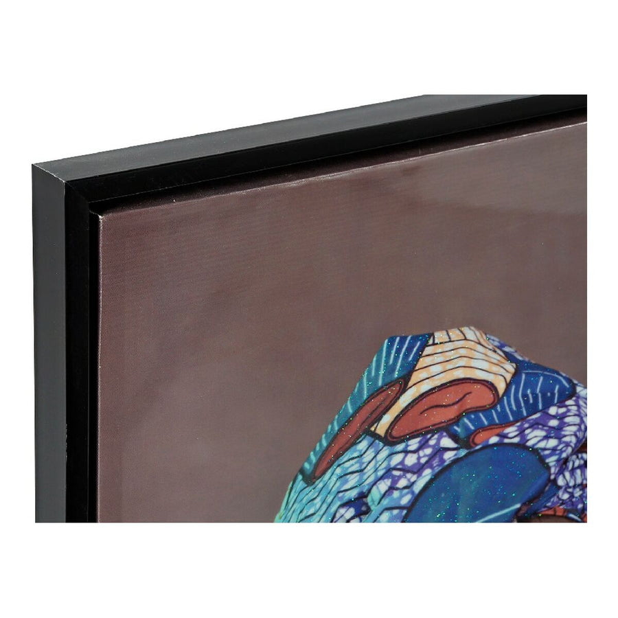 Bild DKD Home Decor African Art Kolonial Afrikanerin (65 x 3,5 x 90 cm) (2 Stück)