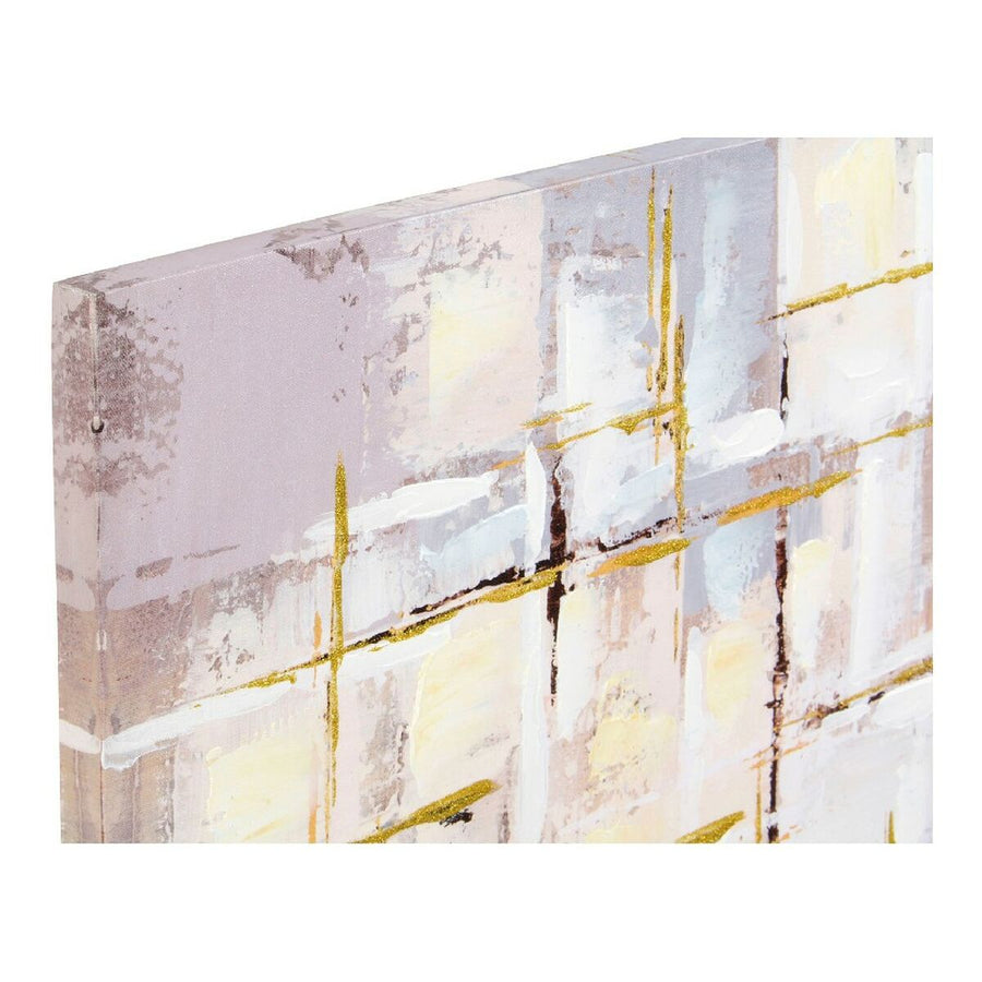 Bild DKD Home Decor Squares Leinwand abstrakt Moderne (100 x 3 x 100 cm) (2 Stück)