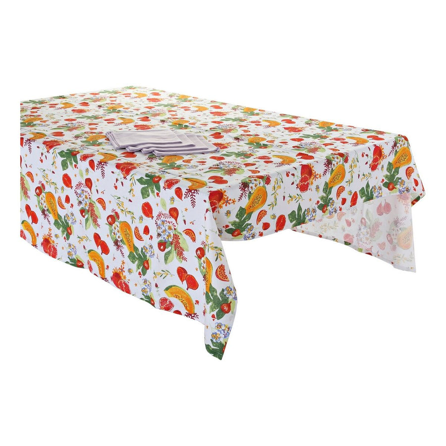 Tischdecke und Servietten DKD Home Decor LC-179877 Papaya Bunt (150 x 250 x 0,5 cm) (9 pcs)