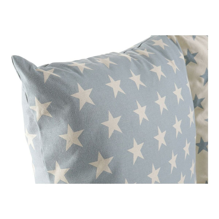 Kissen DKD Home Decor ‎S3013347 Blau Polyester Baumwolle Aluminium Weiß (60 x 10 x 60 cm) (2 Stück)