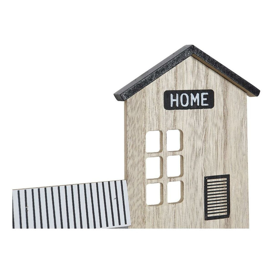 Regal DKD Home Decor Garderobe Schwarz Braun Weiß Holz MDF (39 x 9 x 27 cm)