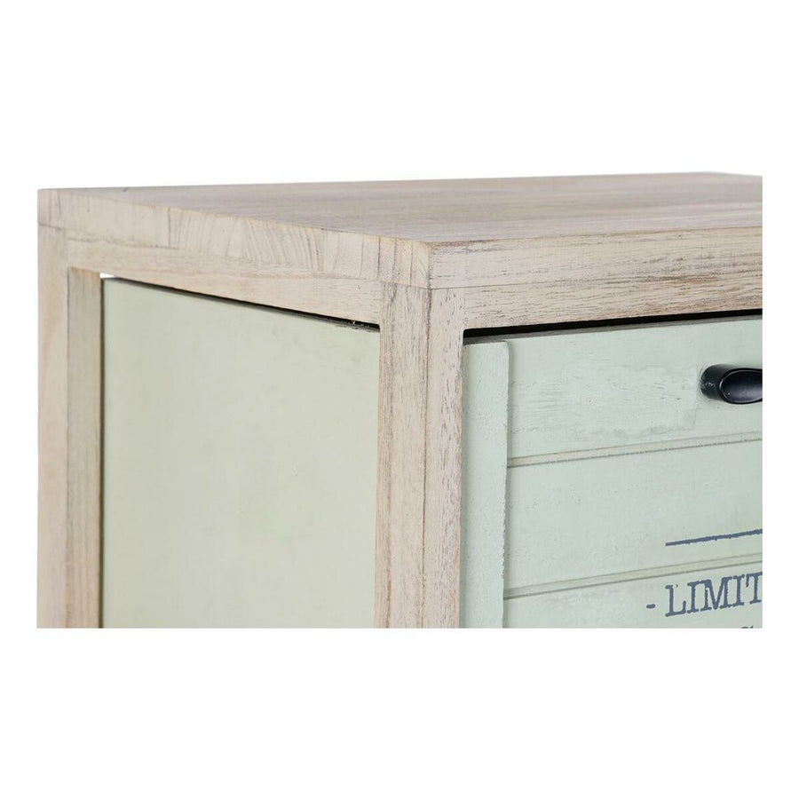 Schubladenschrank DKD Home Decor   natürlich Blau grün Für Kinder Paulonia-Holz (40 x 31 x 94,5 cm)