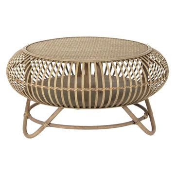 Beistelltisch DKD Home Decor Rattan (75 x 75 x 40 cm)
