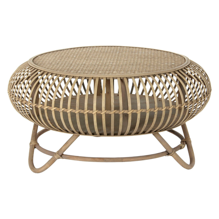 Beistelltisch DKD Home Decor Rattan (75 x 75 x 40 cm)