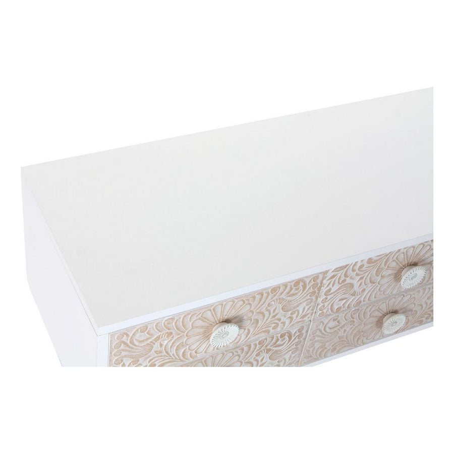 TV-Möbel DKD Home Decor Tanne Gold Weiß Hellbraun (119 x 42 x 50 cm)