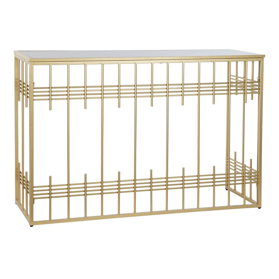 Konsole DKD Home Decor Schwarz Metall Kristall Golden (120 x 40 x 81 cm)