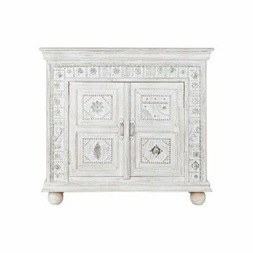 Kommode DKD Home Decor Aluminium Weiß Mango-Holz (101 x 40 x 95 cm)