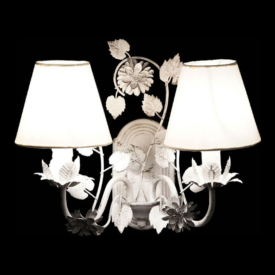 Deckenlampe DKD Home Decor Weiß Polyester Metall 220 V 25W (38 x 22 x 31 cm)