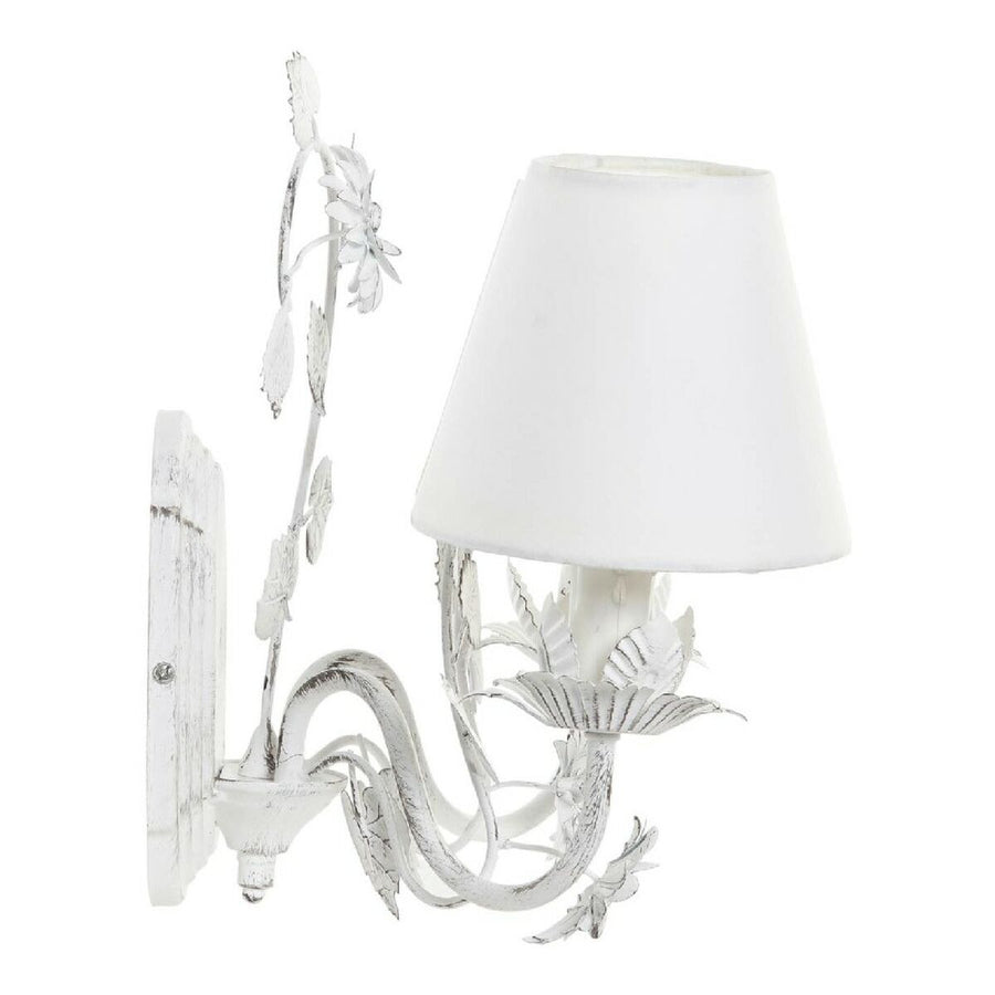 Deckenlampe DKD Home Decor Weiß Polyester Metall 220 V 25W (38 x 22 x 31 cm)