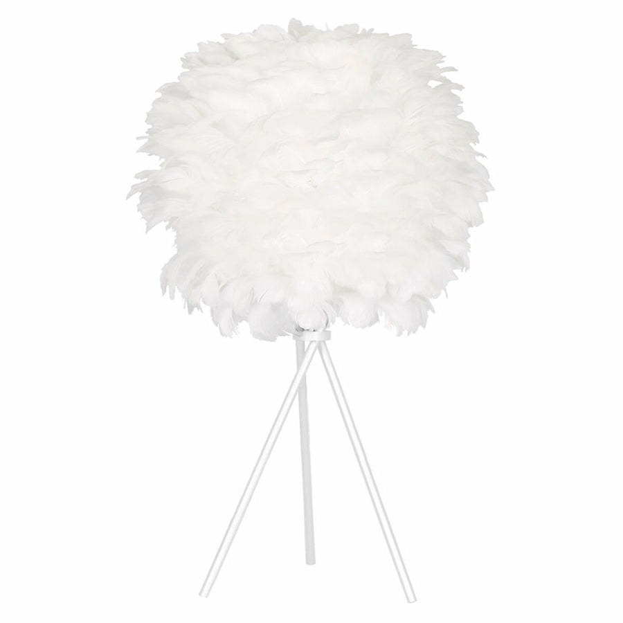 Tischlampe DKD Home Decor Weiß Metall Feder (42 x 42 x 60 cm)
