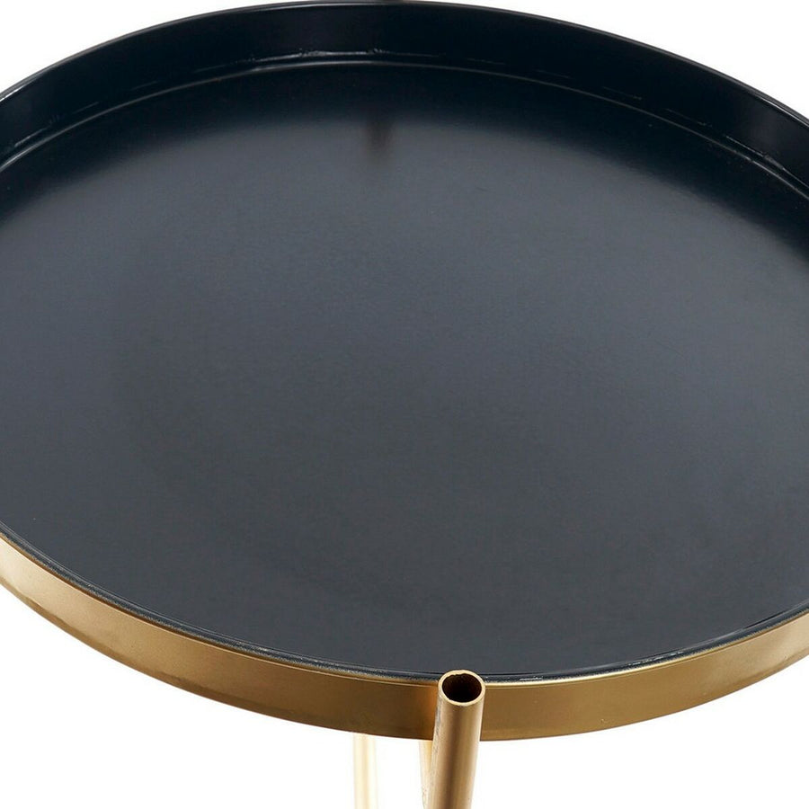 Beistelltisch DKD Home Decor Golden Metall Marineblau (40 x 40 x 50 cm)
