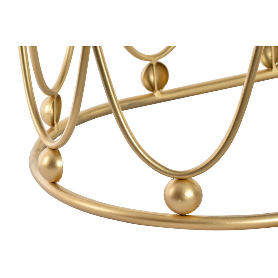 Hocker DKD Home Decor Gold Metall Weiß (91 x 40 x 46 cm)