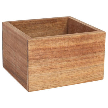 Halterung Inde Holz karriert (17,6 x 16,2 x 11 cm)