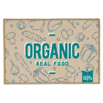 Teppich Organic Beige Blau grün Polyamid (40 x 1 x 60 cm)