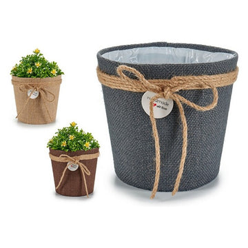 Blumentopf Stoff (18 x 17 x 18 cm)