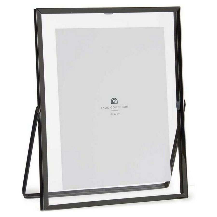 Fotorahmen Double Schwarz Metall Glas (20,5 x 1 x 25,2 cm) (15 x 20 cm)