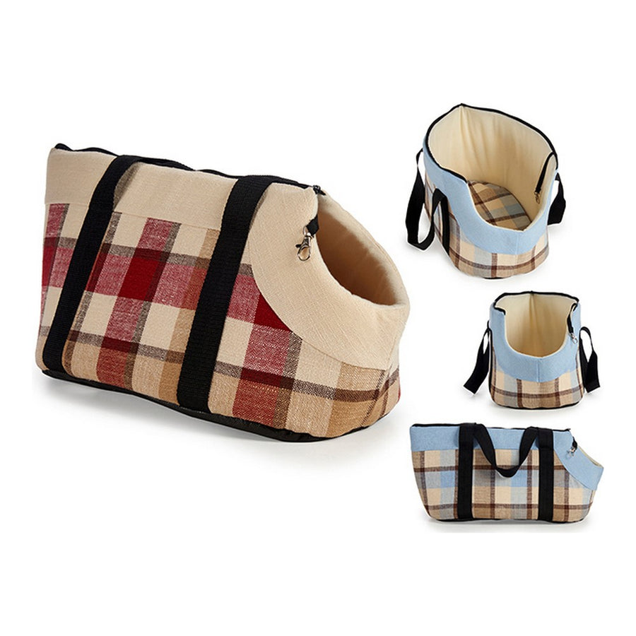 Transportbehälter Kariert 100 % polyester (28 x 39 x 40 cm)