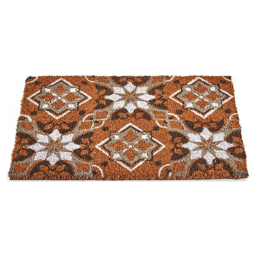 Fußmatte Braun Kachel Kokosnuss Faser (40 x 1,5 x 60 cm)