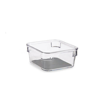 Schubladen-Organizer Grau Durchsichtig Kunststoff Silikon (9,3 x 4,5 x 9,3 cm)