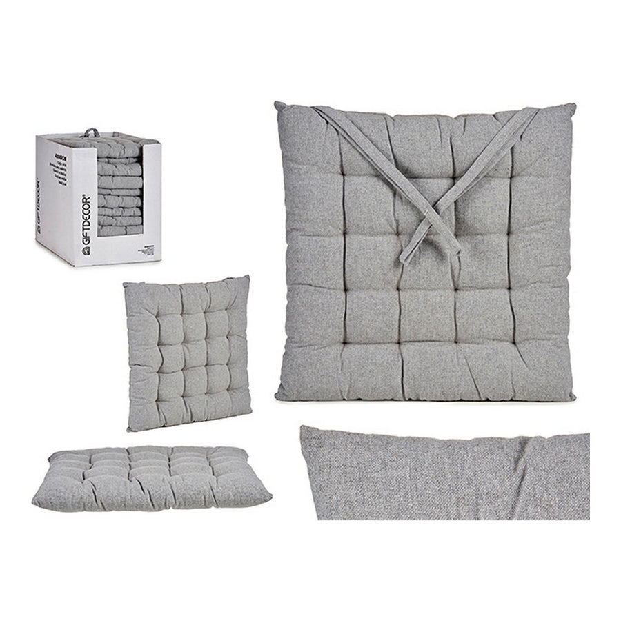 Stuhl-Kissen Grau (40 x 6 x 40 cm) (1 uds)