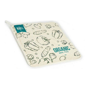 Küchentuch Organic Weiß grün (50 x 0,3 x 50 cm)