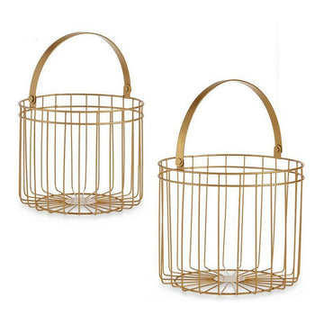 Korb Zylindrisch Metall (2 pcs)