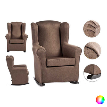 Ruhesessel Sedia Schaukelstuhl Polyester Kiefernholz (70 x 97 x 75 cm)