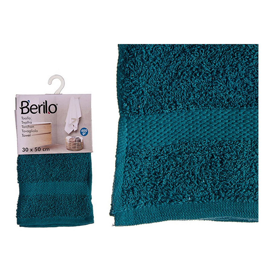 Badetuch Blau Polyester Baumwolle