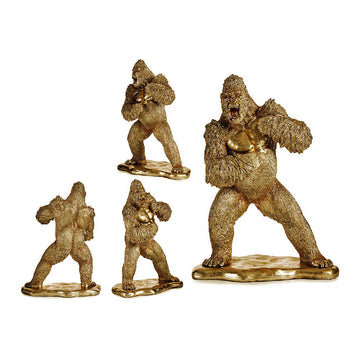 Deko-Figur Gorilla Golden Harz (25 x 56 x 42 cm)