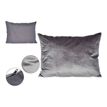 Kissen Samt Grau (45 x 15 x 60 cm)