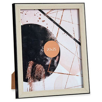 Fotorahmen Schwarz Braun Kunststoff Glas (22,6 x 2 x 27,6 cm)