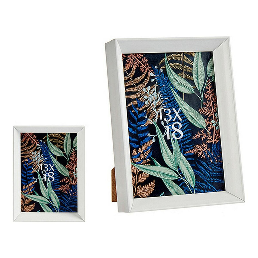 Fotorahmen Weiß Kunststoff Glas (15,2 x 3,5 x 20,2 cm) (15,2 x 3,5 x 20,2 cm)