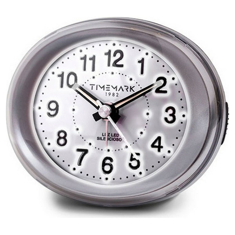 Analoger Wecker Timemark Silberfarben (9 x 9 x 5,5 cm)