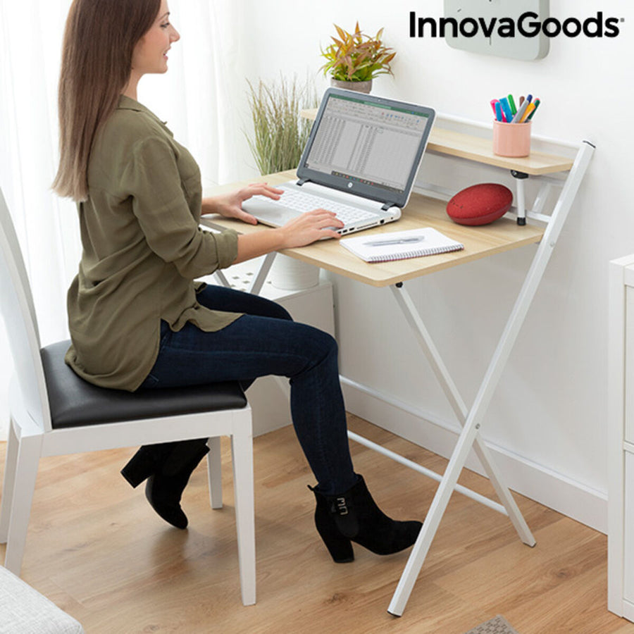 Klappbarer Schreibtisch mit Ablage Tablezy InnovaGoods