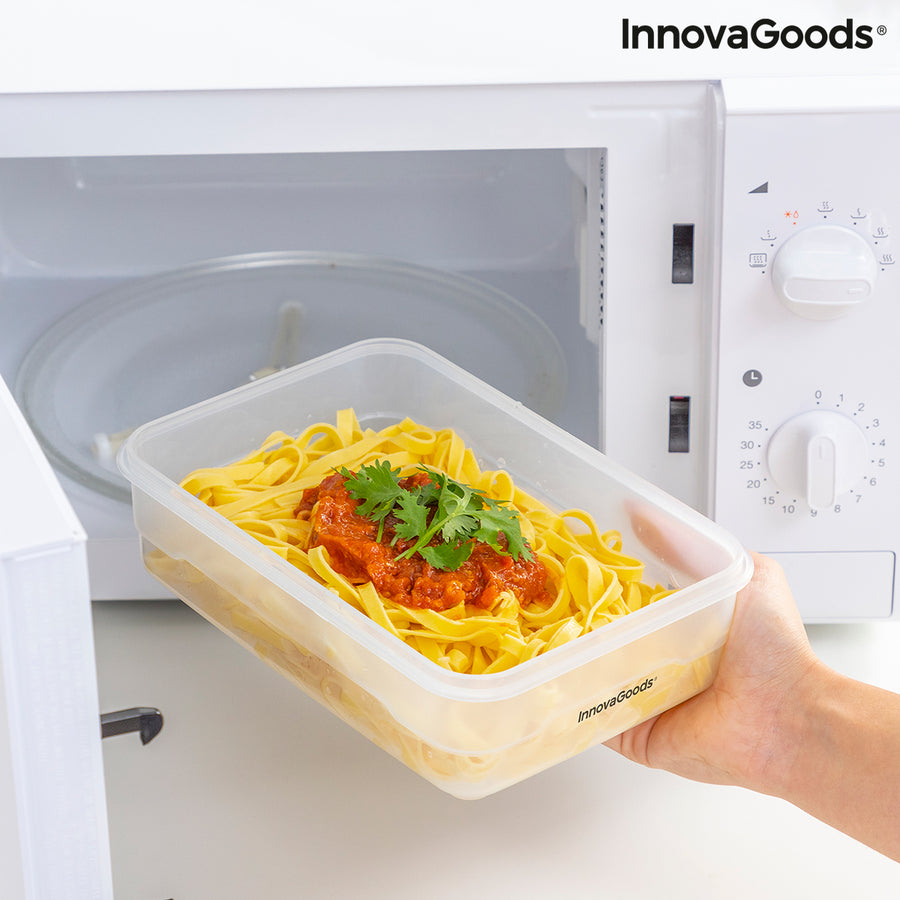 3er Set Vakuumverpackungsgefäße mit Handpumpe Vacse InnovaGoods