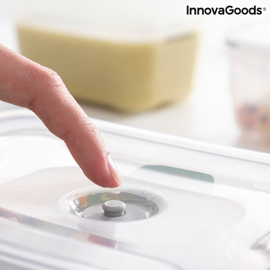 3er Set Vakuumverpackungsgefäße mit Handpumpe Vacse InnovaGoods