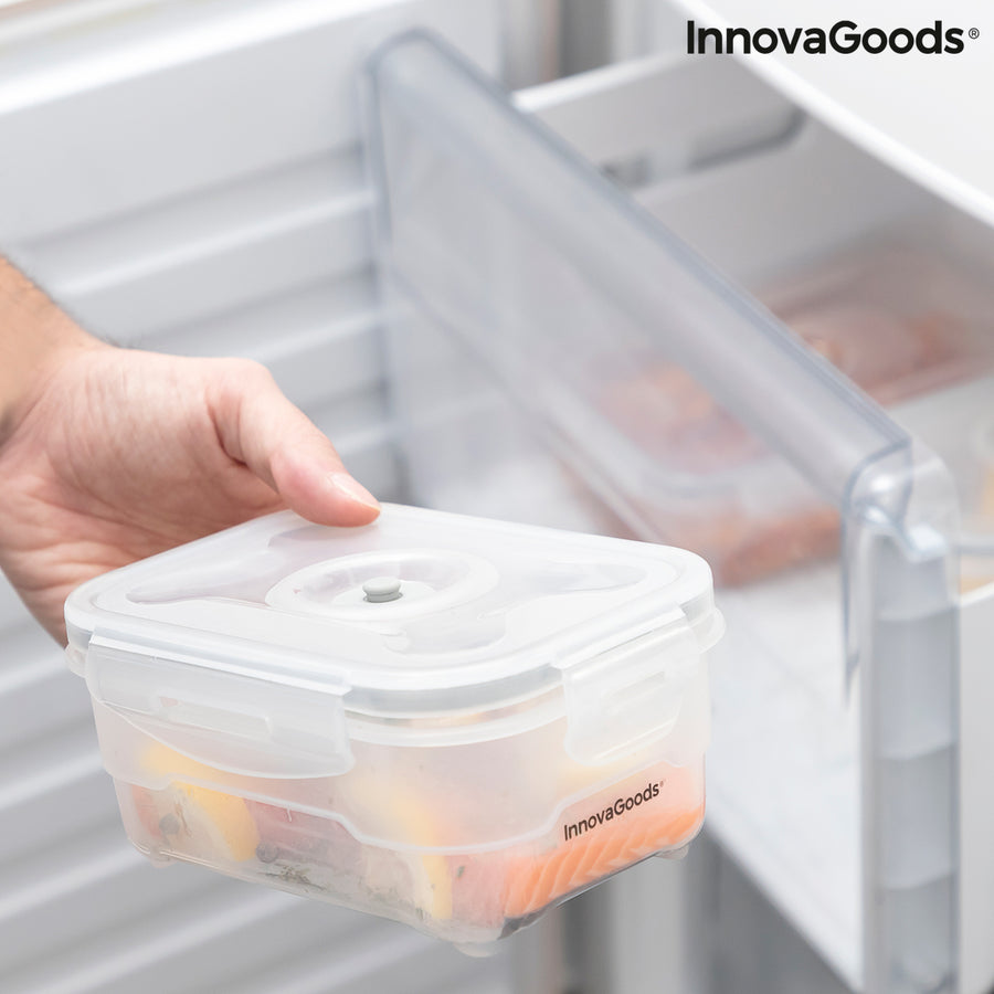 3er Set Vakuumverpackungsgefäße mit Handpumpe Vacse InnovaGoods
