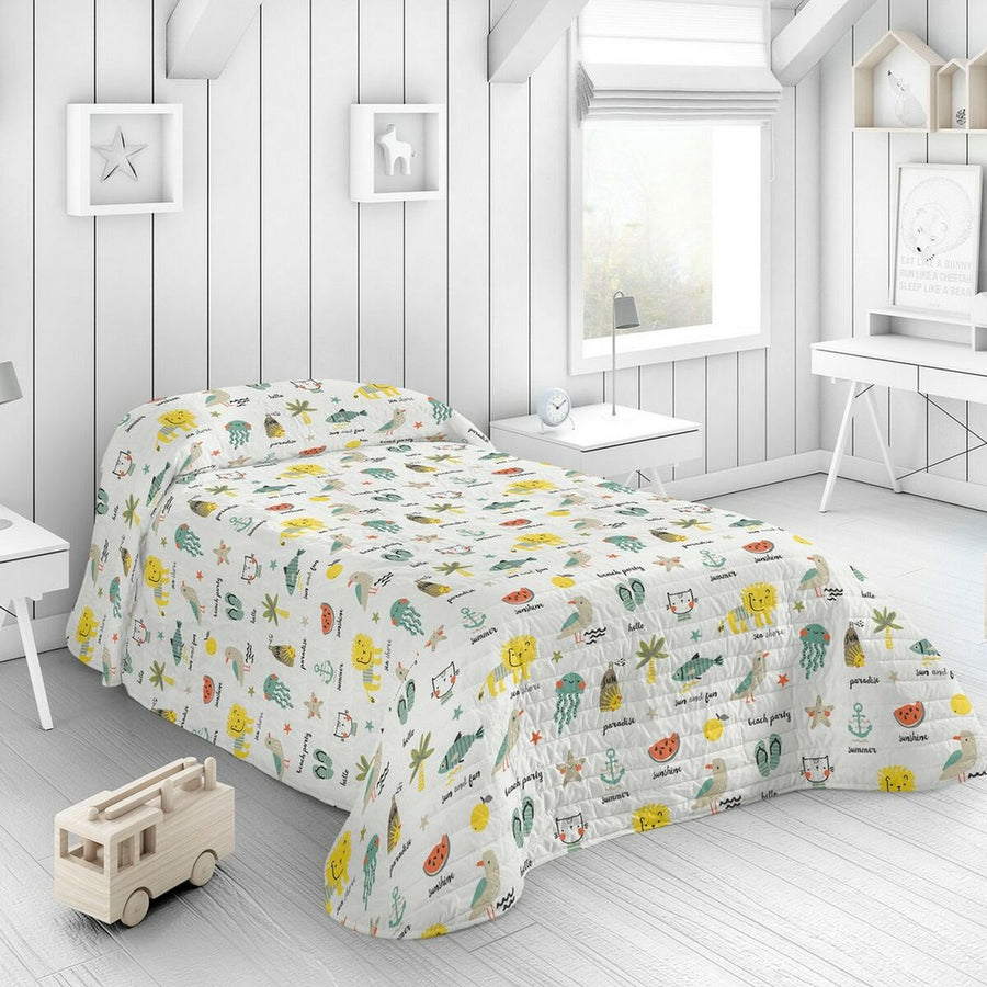 Steppdecke Popcorn Biel (200 x 260 cm) (Einzelmatratze)