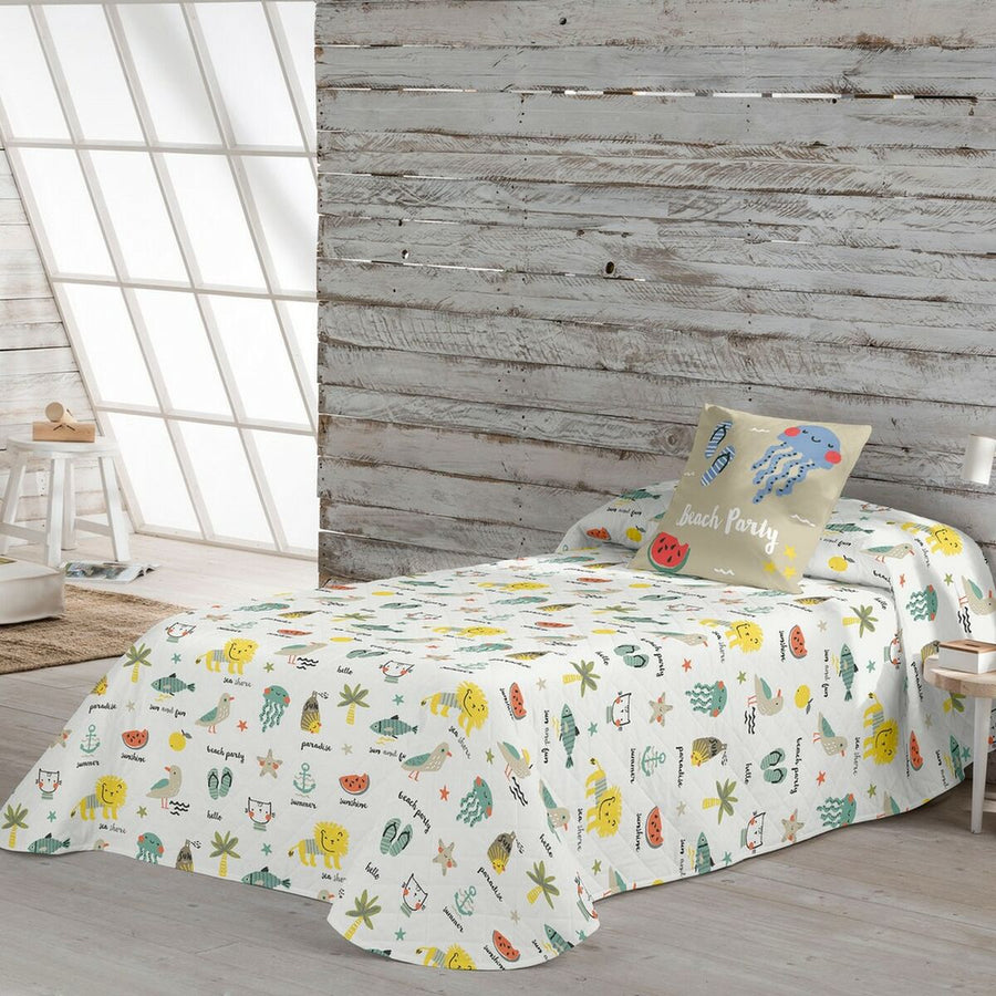 Steppdecke Popcorn Biel (200 x 260 cm) (Einzelmatratze)