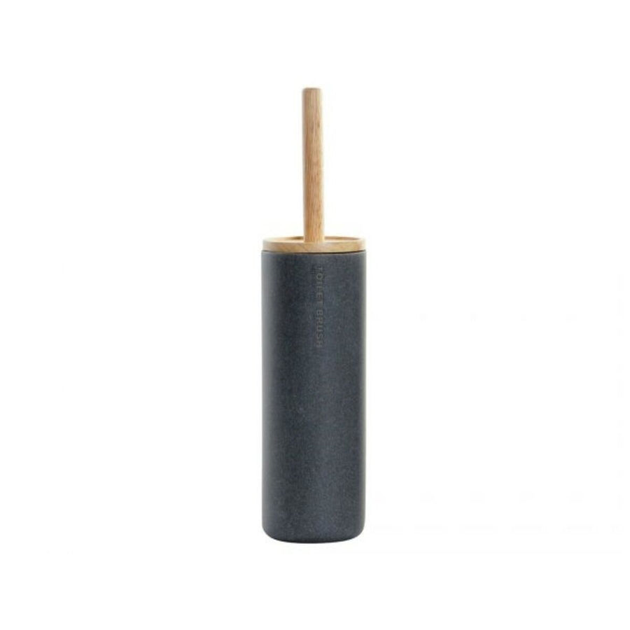 Toilettenbürste DKD Home Decor Harz Bambus (10 x 10 x 38 cm)