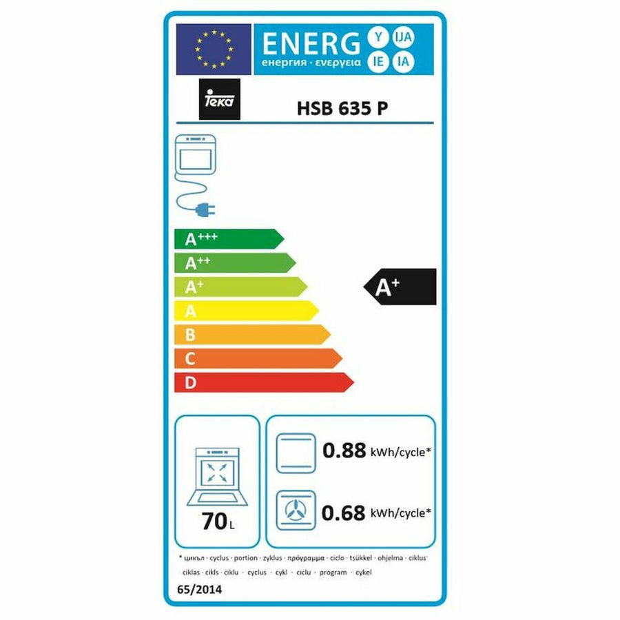Herd Teka HSB635P 70 L Hydroclean Touch Control 3552W