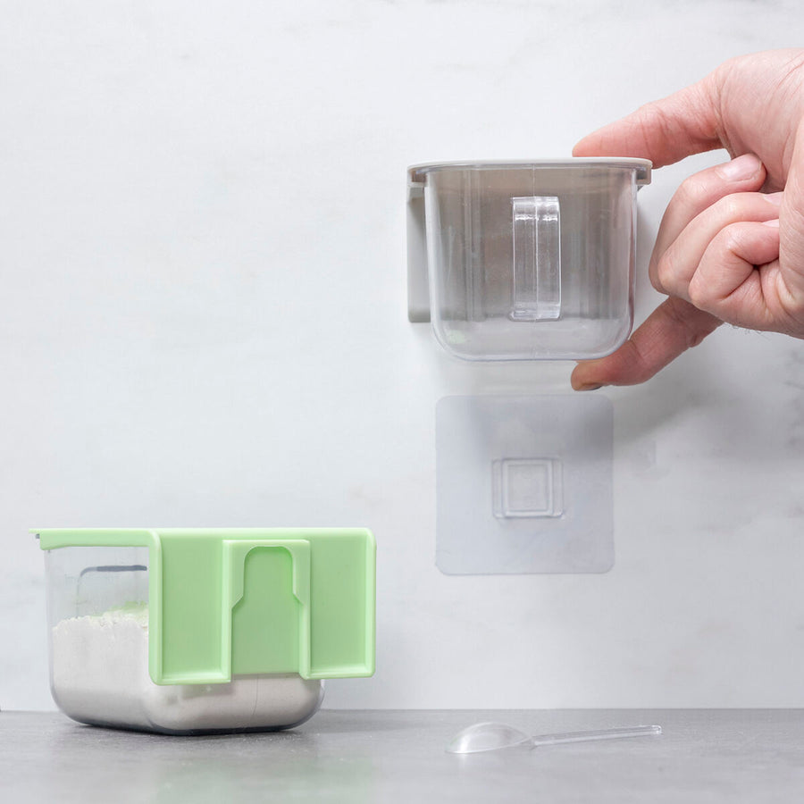 Abnehmbare selbstklebende Kochbehältnisse Handstore InnovaGoods Packung mit 2 Einheiten